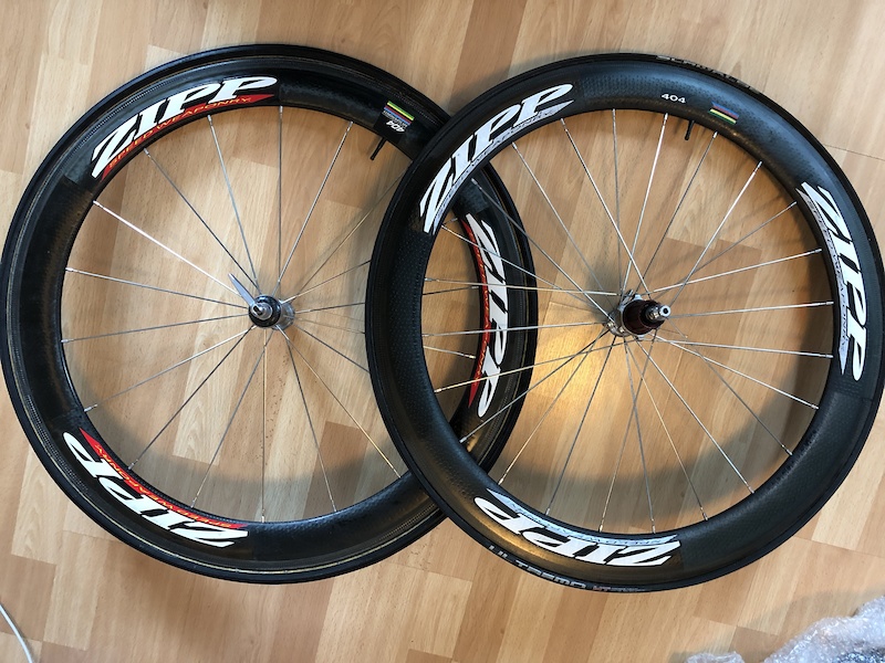 2007 Zipp 404 carbon wheelset (tubular) For Sale