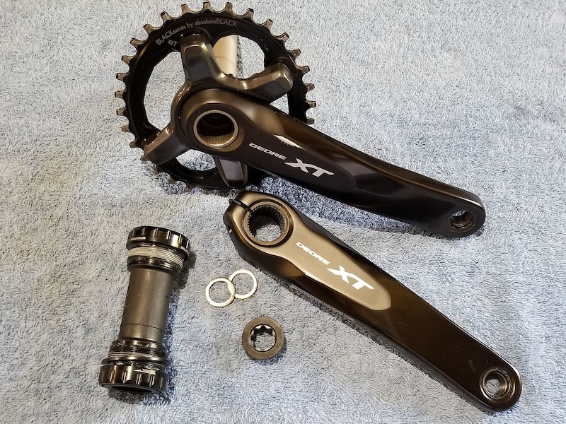 2018 Shimano XT M8000 Crankset w/BB (170mm) and 32T AB Oval