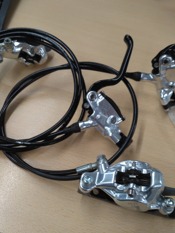 Shiney (new to me) Formula T1 Racing brakes!
Still trying to decide which bike they'll live on :)