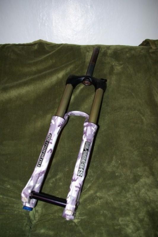 Manitou Sherman Flick TPC 90/130mm fork, Urban Camo 20mm For Sale