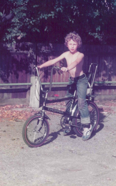 One of Szymon's first bikes was a Raleigh Chopper