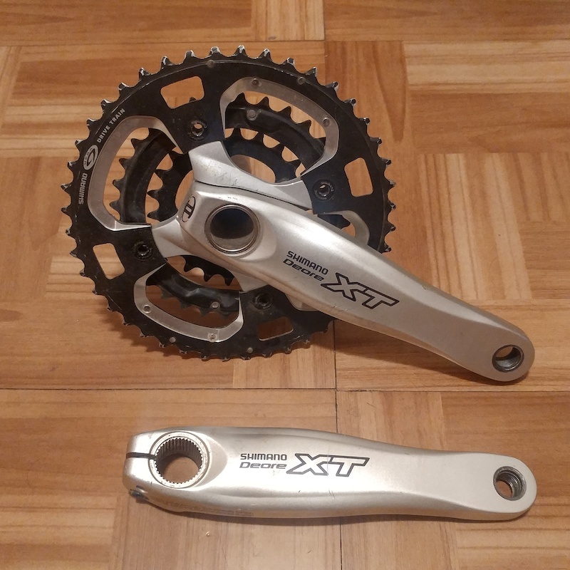Shimano XT Mega 9 crankset (no BB) For Sale