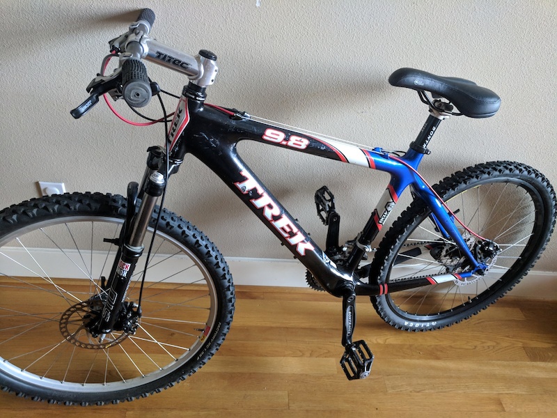 2003 Trek 9.8 OCLV converted to Disc Brakes For Sale