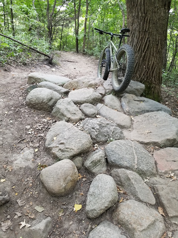 Rock Garden Climb Mountain Biking Trail Savage, MN