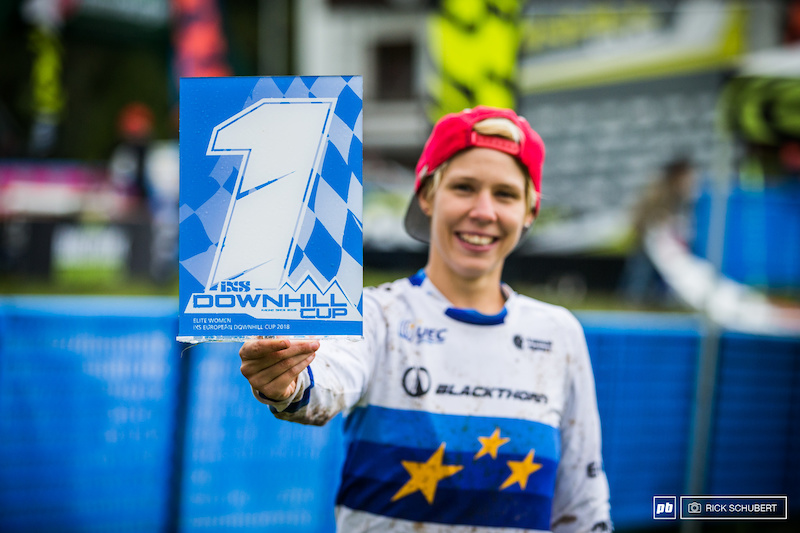 Monika Hrastnik wins the iXS European DH Cup overall