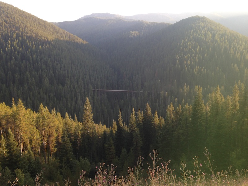 Route of the Hiawatha Mountain Biking Trail Mullan, ID