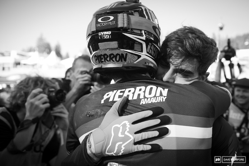Friends on and off the track, Loic and Amaury celebrate each others victories and share in the bitterness of defeats.