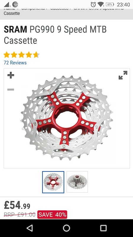 Sram pg 990 9 speed mtb cassette new arrivals