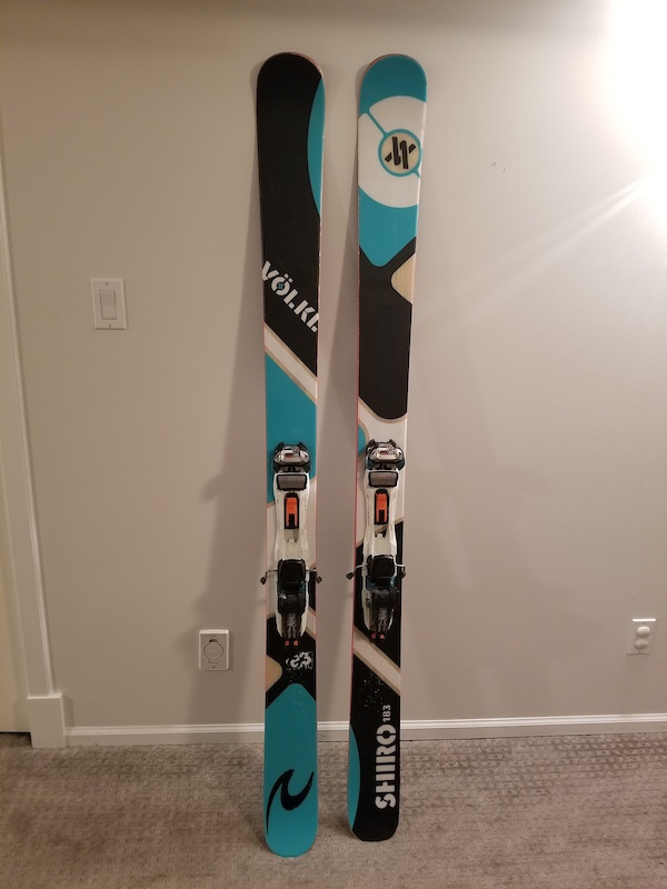 Volkl Shiro with Marker Duke - powder / touring skis For Sale