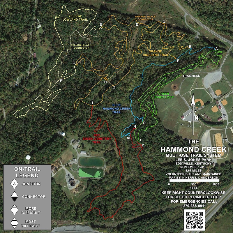 Lee Jones Park, Eddyville Mountain Biking Trails Trailforks