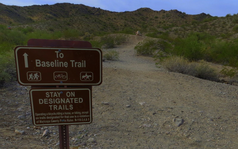 Baseline Mountain Biking Trail Goodyear, Arizona