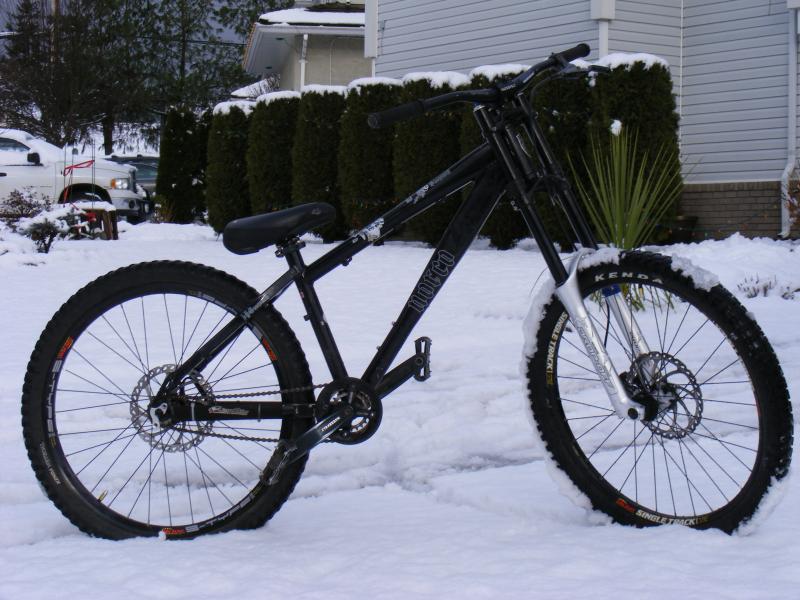 my bike in snow