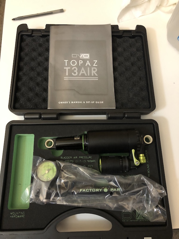 2018 DVO Topaz T3 7.875x2.0 200x51/57 (re-valved) For Sale
