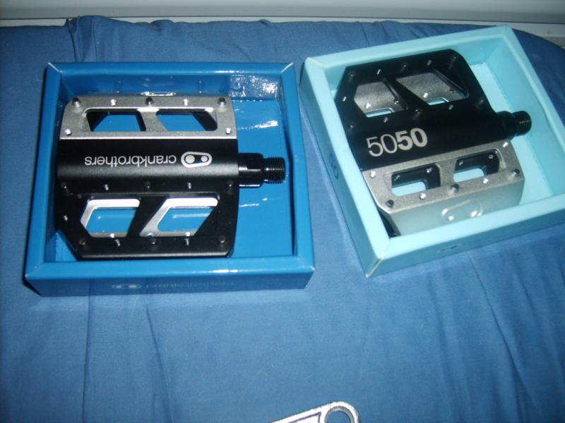 new pedals: crankbros 5050 pedals