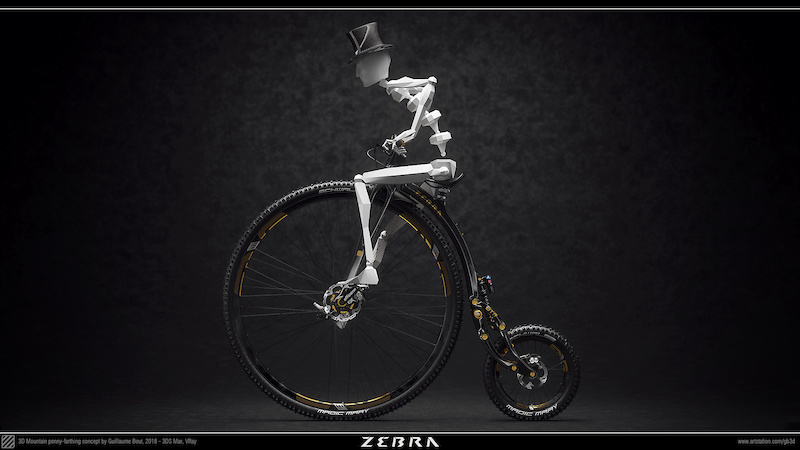 zebra fat bike