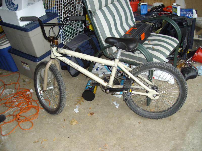 my insainly custom bmx :P just my winter beater which is for sale as of march i need ideas for a front sprocket size