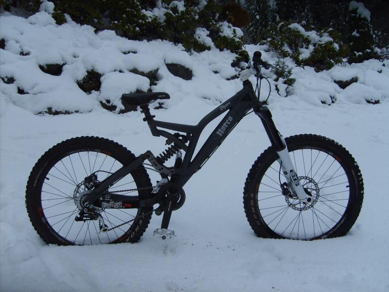 My new bike after sweet snow ride
