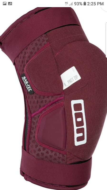 Ion K-Pact Zip MTB Knee Pads Large Combat Red For Sale