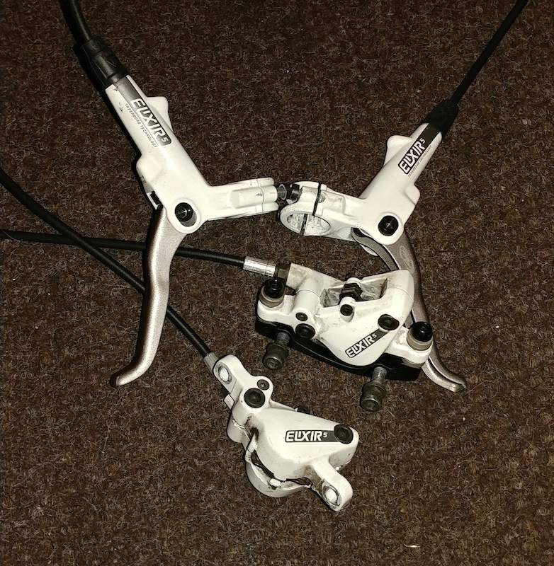 SRAM AVID Elixir 5 Hydraulic Brakes - White For Sale