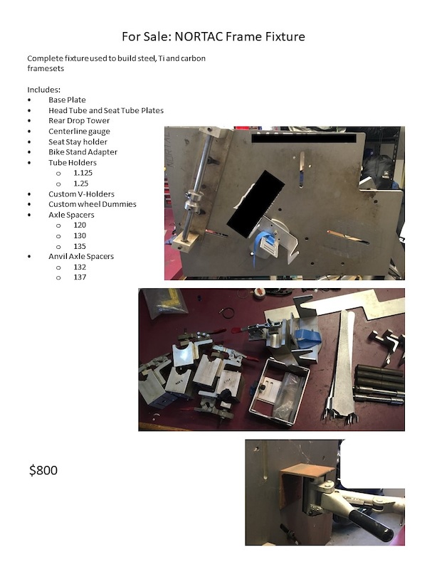 Custom Bike Frame/Jig For Sale