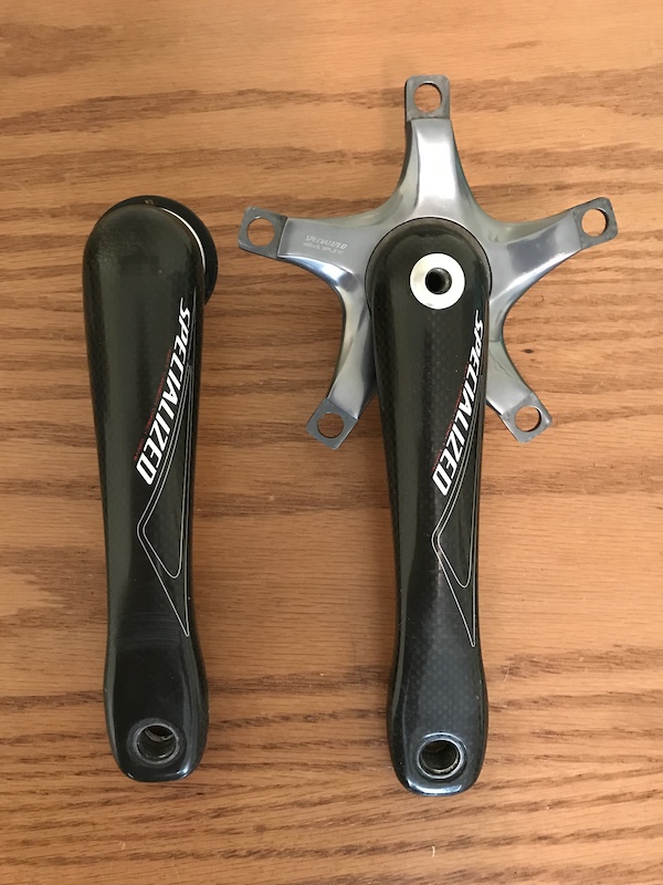 5 hole specialized carbon cranks 175mm For Sale