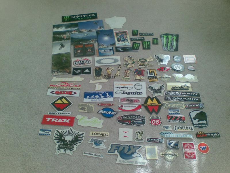 Some of my stickers.