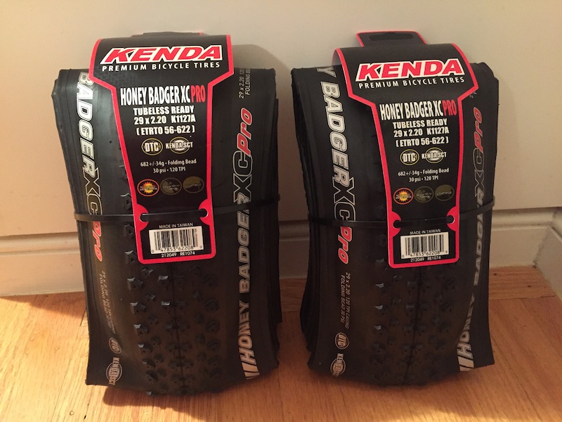 Brand New Kenda Honey Badger XC Pro tires For Sale