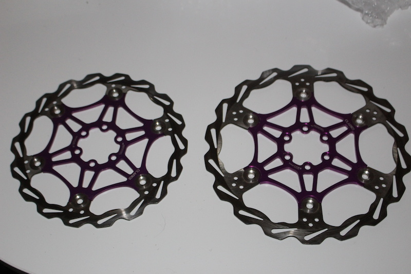 2018 Pair Purple rotors 180 & 203 vgc For Sale