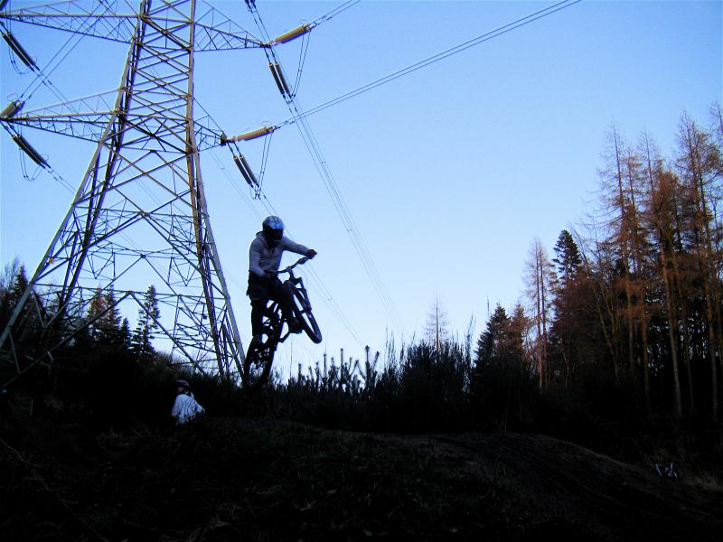 Cool shot of Henry doing some style in front of the Powerline.