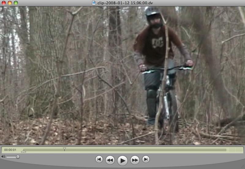 kinda a kool pic of aaron on the run-up to our newest jump (taken from vid)