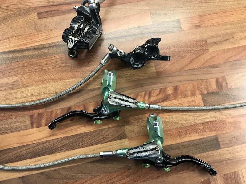 Hope Tech 3 V4 Brakes in Team Green For Sale