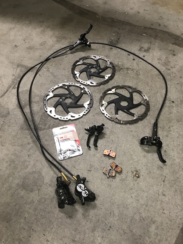 Saint / XTR Brake Kit w/ Rotors adapter spares For Sale