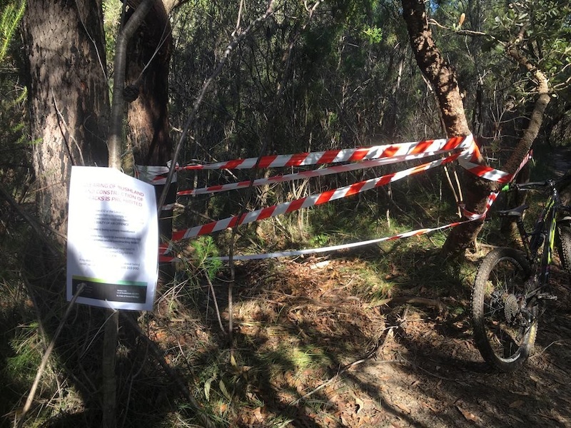 manly dam bike track