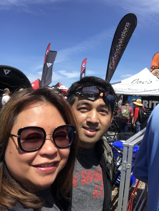 Sea Otter Classic 2019 with my number one fan, my lovely wife.