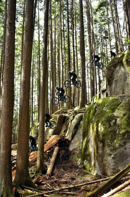 This a sequence from my burst shoot. I didn't use a tripod so I had to do some alighnment fixes. 
Momo dropping in and sticking the landing on this Ramage size jump on his Transition Enduro bike. 
Why no Free Ride catagory in photos?
Free Ride ain't dead.