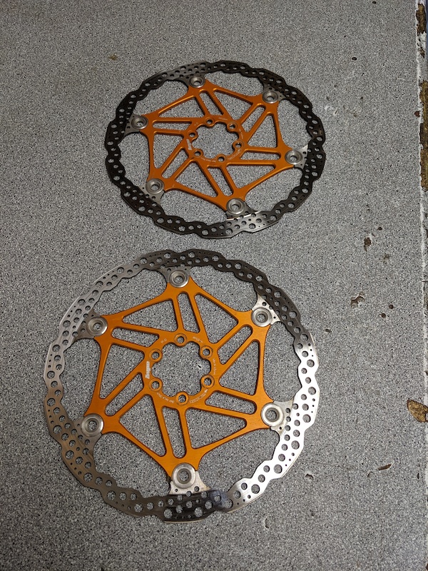 2 Hope floating rotors orange 203mm For Sale