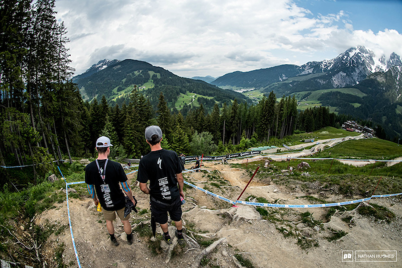 Track Walk A Stark Contrast Leogang DH World Cup Pinkbike