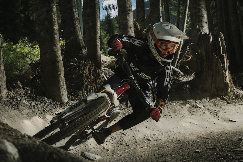 Ethan Shandro as a grom in Whistler Bike Park @ Summer Gravity Camps
