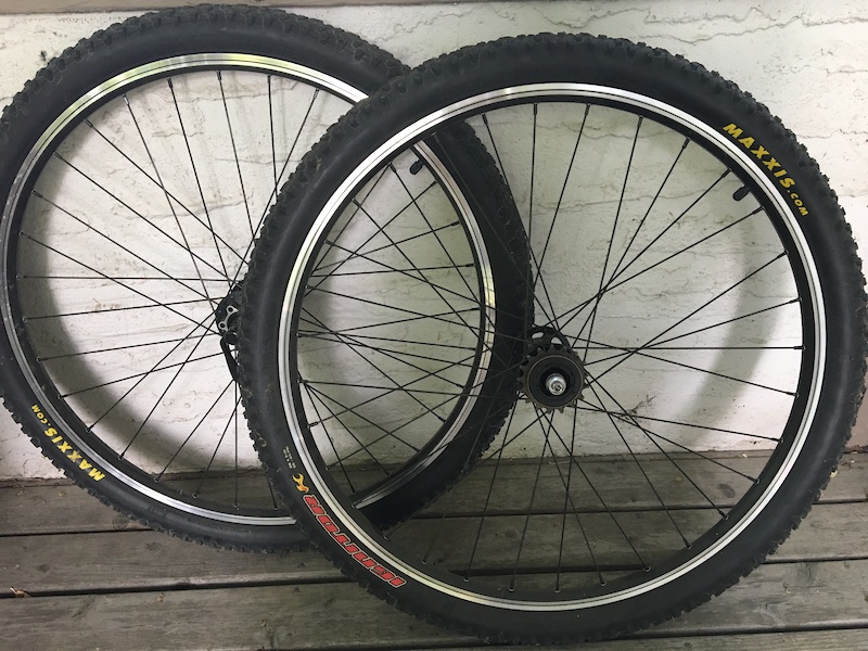 26" SS wheelset/tires (Alex rims, DMR and Shimano) For Sale