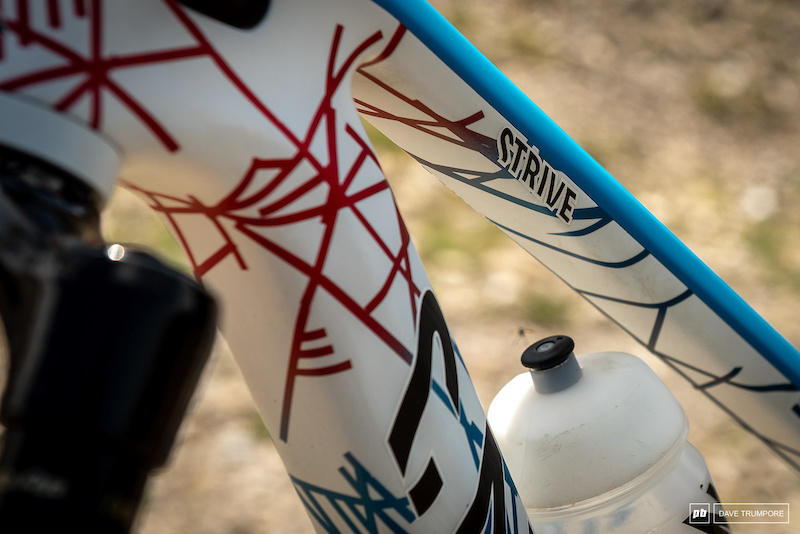 Florian Nicolai's Canyon Strive - Red white and blue for France