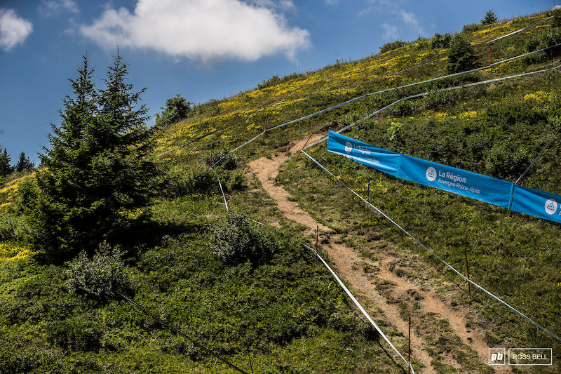 Most of the track remains the same from Crankworx, but there's plenty of different taping to keep things fresh.