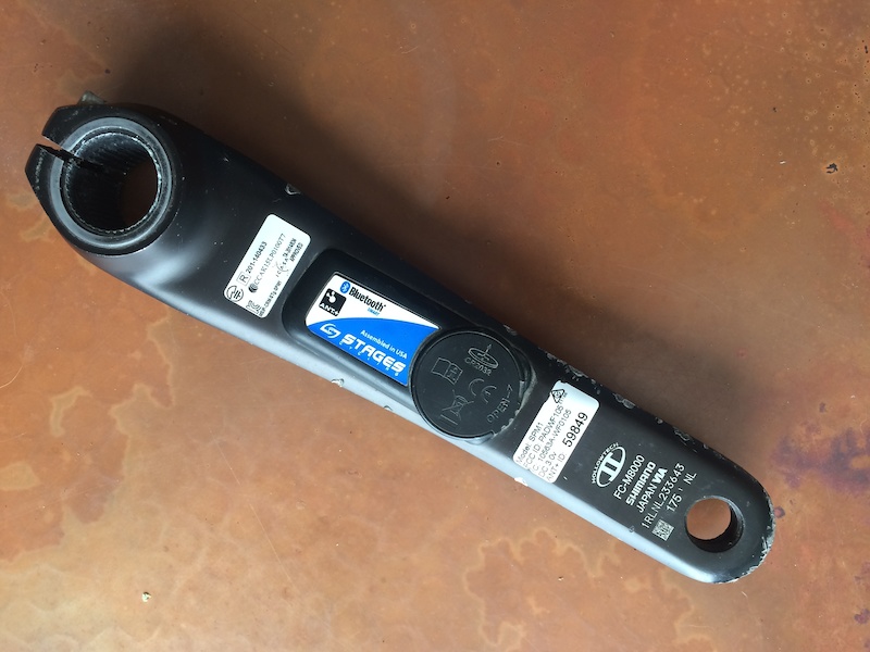 Stages Power Meter Shimano XT FCM8000 175mm For Sale