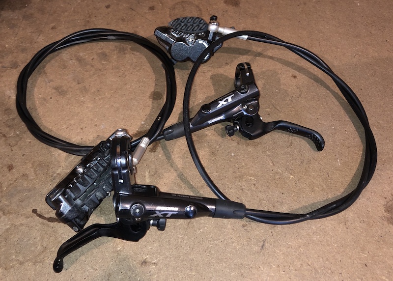 shimano 4 pot brakes set