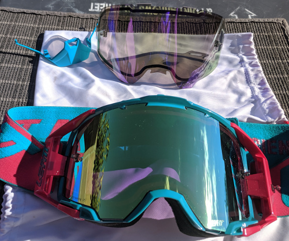 2019 Leatt Velocity Goggles 6.5 with Iriz Lenses For Sale