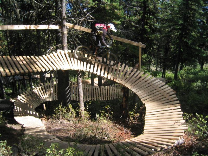 kicking horse bike park opening day