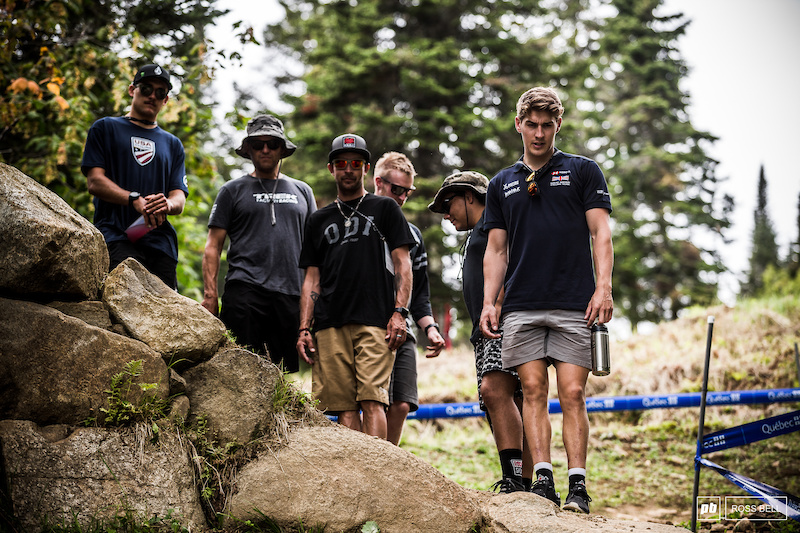 Trek Factory DH is made up of Charlie Harrison and Reece Wilson this weekend.