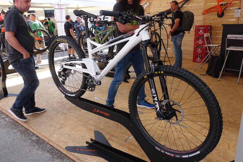 white orange bike