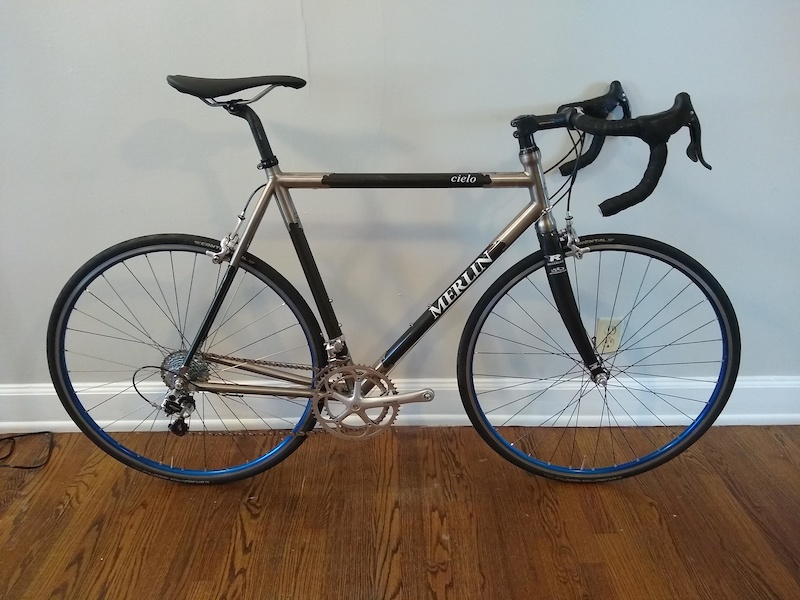 2003 Merlin Cielo Carbon Titanium Campagnolo Record 57cm For Sale