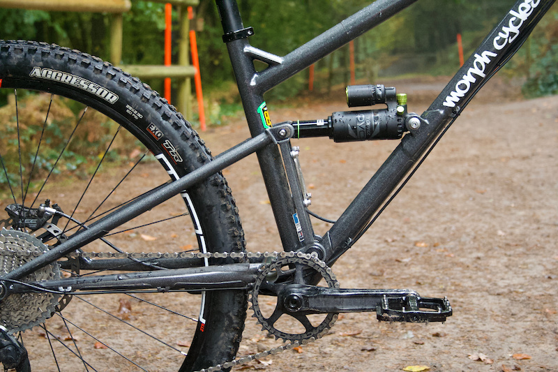 steel full suspension mountain bike frame