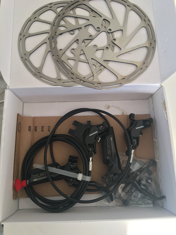 180mm rotors front and rear